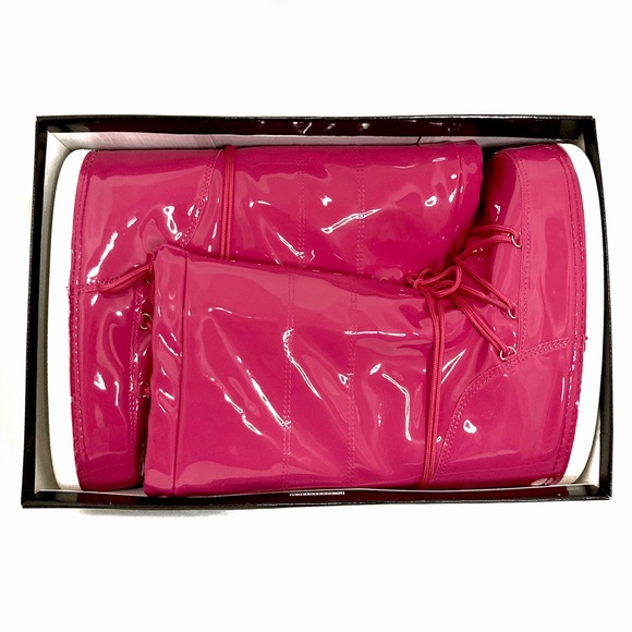 Cape Robbin Pink Snowbell Patent Cold Weather Boots - Size 9 - Picture 8 of 13